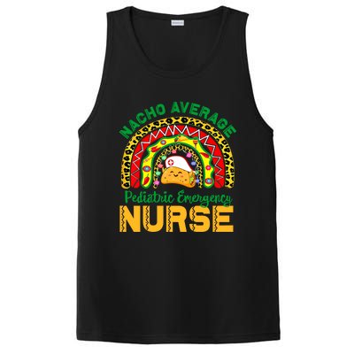 Mexican Nurse Nacho Average Pediatric Emergency Nurse Cool Gift PosiCharge Competitor Tank