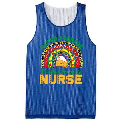 Mexican Nurse Nacho Average Pediatric Emergency Nurse Cool Gift Mesh Reversible Basketball Jersey Tank