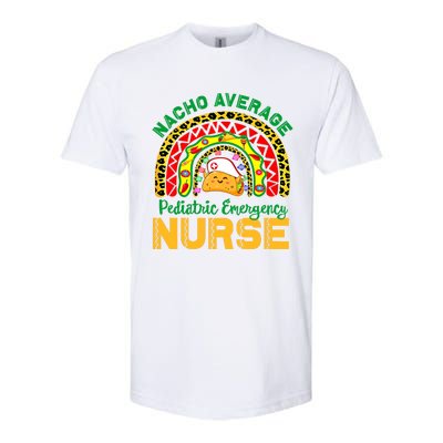 Mexican Nurse Nacho Average Pediatric Emergency Nurse Cool Gift Softstyle CVC T-Shirt