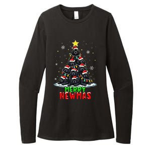 Merry Newmas Newfoundland Christmas Tree Dog Lovers Holiday Womens CVC Long Sleeve Shirt