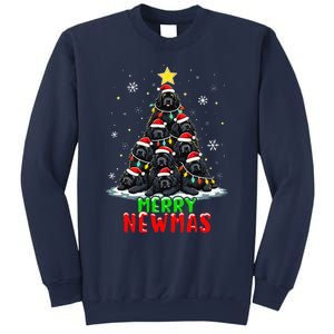 Merry Newmas Newfoundland Christmas Tree Dog Lovers Holiday Sweatshirt