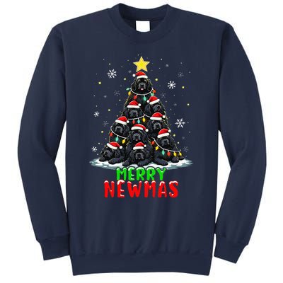 Merry Newmas Newfoundland Christmas Tree Dog Lovers Holiday Sweatshirt