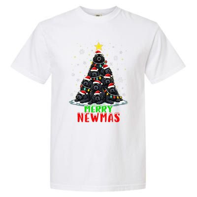 Merry Newmas Newfoundland Christmas Tree Dog Lovers Holiday Garment-Dyed Heavyweight T-Shirt