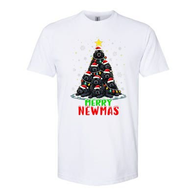 Merry Newmas Newfoundland Christmas Tree Dog Lovers Holiday Softstyle CVC T-Shirt