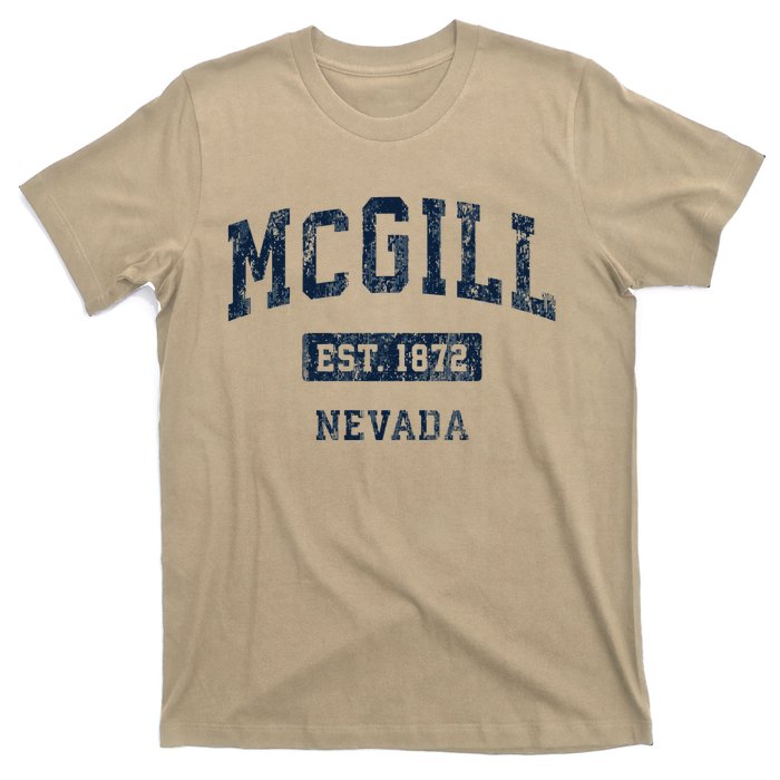 Mcgill Nevada Nv Vintage Established T-Shirt