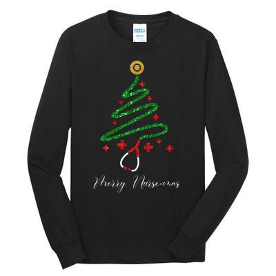 Merry Nursemas Nurse Christmas Tall Long Sleeve T-Shirt