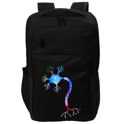 Multipolar Neuron Nerve Cell Neurology Watercolor Art Print Gift Impact Tech Backpack