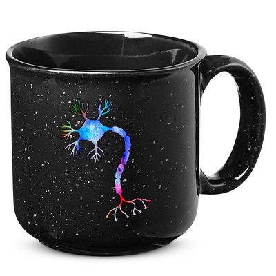 Multipolar Neuron Nerve Cell Neurology Watercolor Art Print Gift 15oz Campfire Ceramic Mug