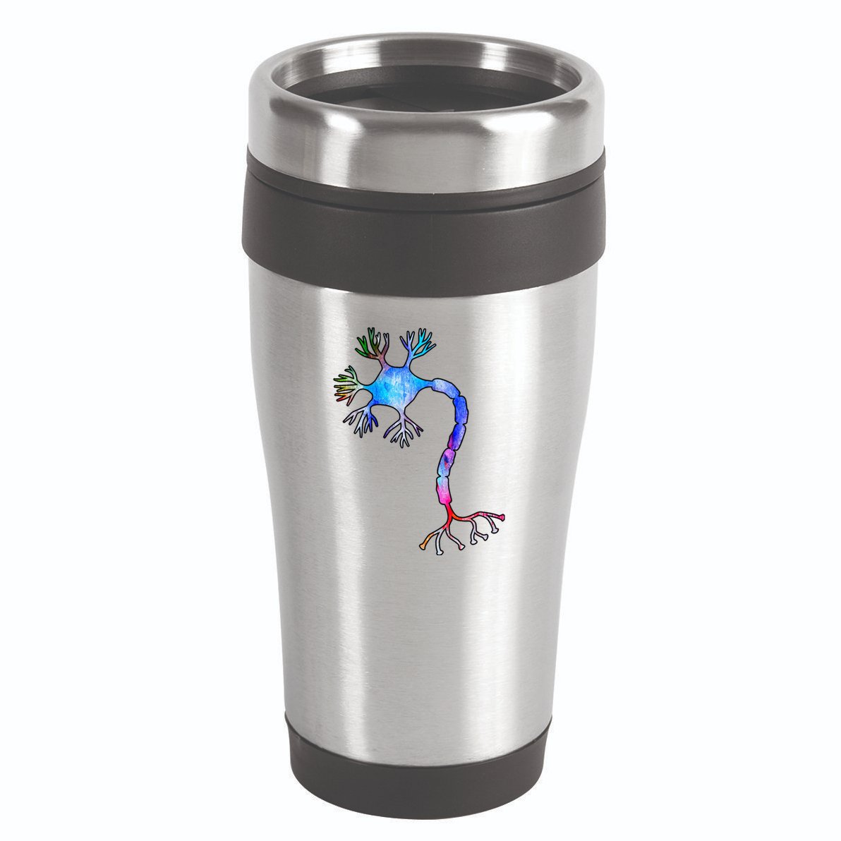 Multipolar Neuron Nerve Cell Neurology Watercolor Art Print Gift 16oz Travel Tumbler