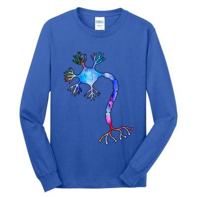 Multipolar Neuron Nerve Cell Neurology Watercolor Art Print Gift Tall Long Sleeve T-Shirt