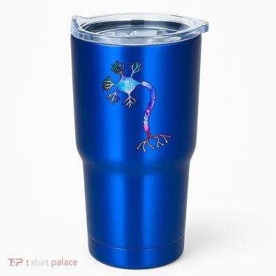 Multipolar Neuron Nerve Cell Neurology Watercolor Art Print Gift Tumbler