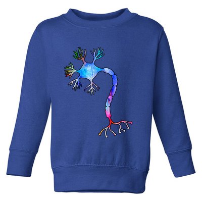 Multipolar Neuron Nerve Cell Neurology Watercolor Art Print Gift Toddler Sweatshirt