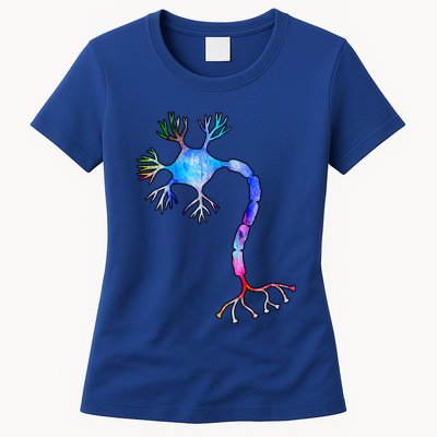 Multipolar Neuron Nerve Cell Neurology Watercolor Art Print Gift Womens T-Shirt