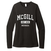 Mcgill Nevada Nv Vintage Sports Established Womens CVC Long Sleeve Shirt