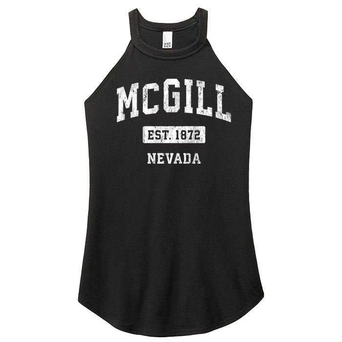 Mcgill Nevada Nv Vintage Sports Established Women's Perfect Tri Rocker Tank