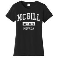 Mcgill Nevada Nv Vintage Sports Established Women's T-Shirt