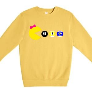 Mrs Nom Nom Billiards Premium Crewneck Sweatshirt