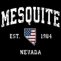 Mesquite Nevada Nv Vintage American Flag Sports Design Backpack
