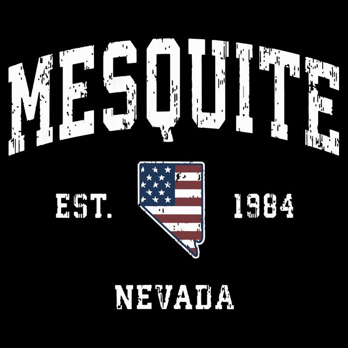 Mesquite Nevada Nv Vintage American Flag Sports Design Backpack