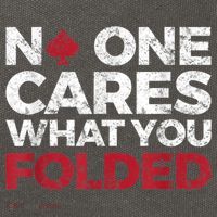 Mens No One Cares What You Folded Funny Poker Cotton Canvas Backpack