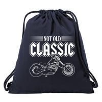 Motorcycle Not Old Classic Design Gifts Drawstring Bag