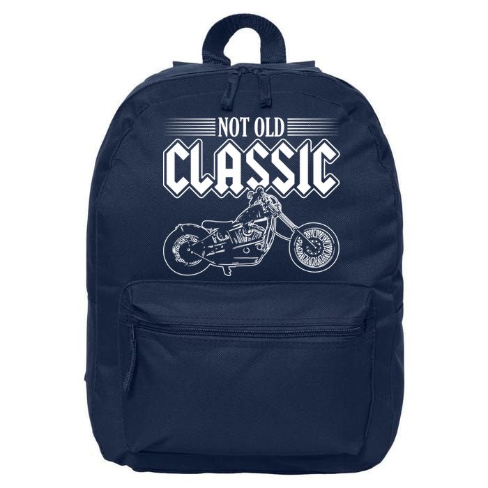 Motorcycle Not Old Classic Design Gifts 16 in Basic Backpack