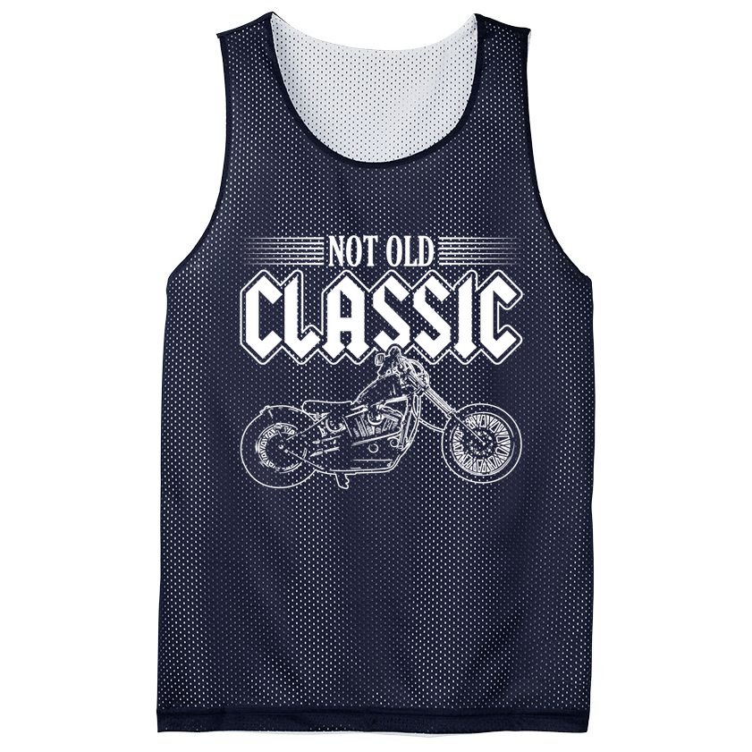 Motorcycle Not Old Classic Design Gifts Mesh Reversible Basketball Jersey Tank