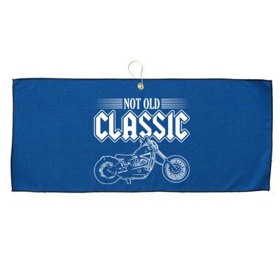 Motorcycle Not Old Classic Design Gifts Large Microfiber Waffle Golf Towel