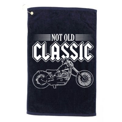 Motorcycle Not Old Classic Design Gifts Platinum Collection Golf Towel