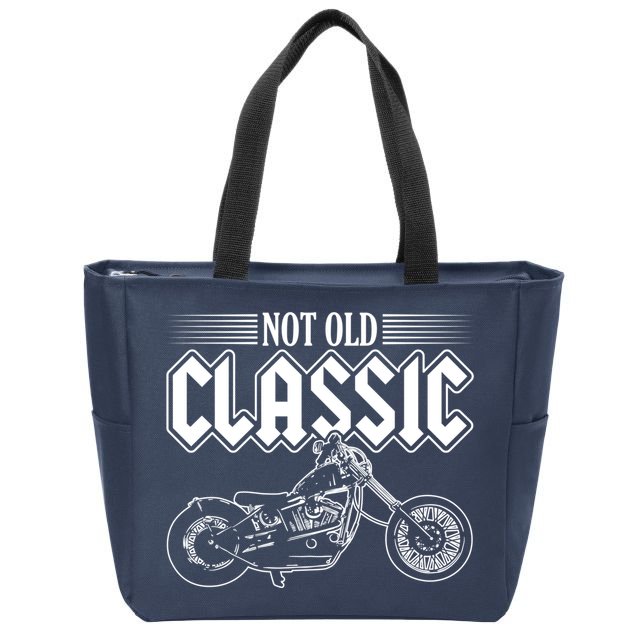 Motorcycle Not Old Classic Design Gifts Zip Tote Bag
