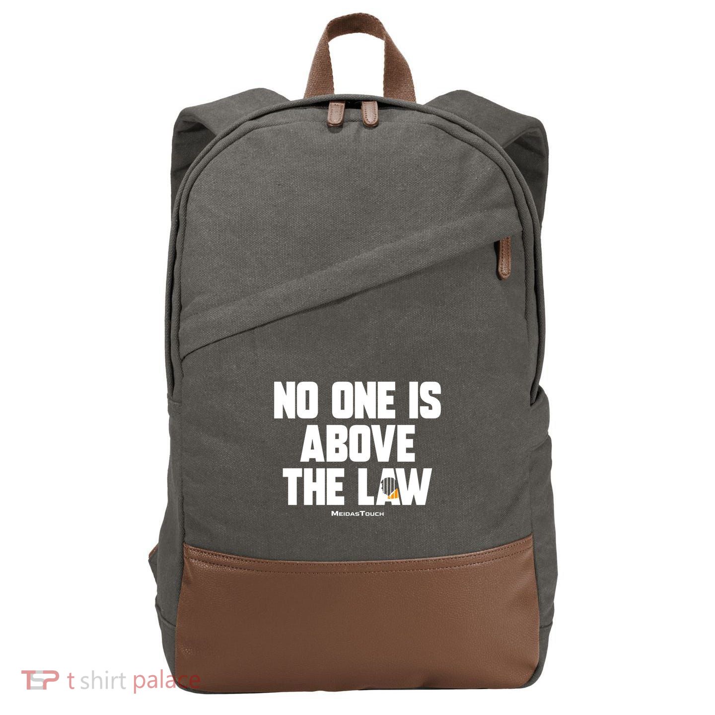 Meidastouch No One Is Above The Law Cotton Canvas Backpack