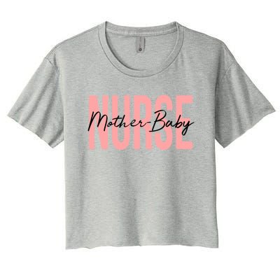 Mother Nurse Obstetric Feet Stethoscope Neonatal Gift Women's Crop Top Tee