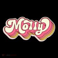 Molly Name Personalized First Name Surname Button