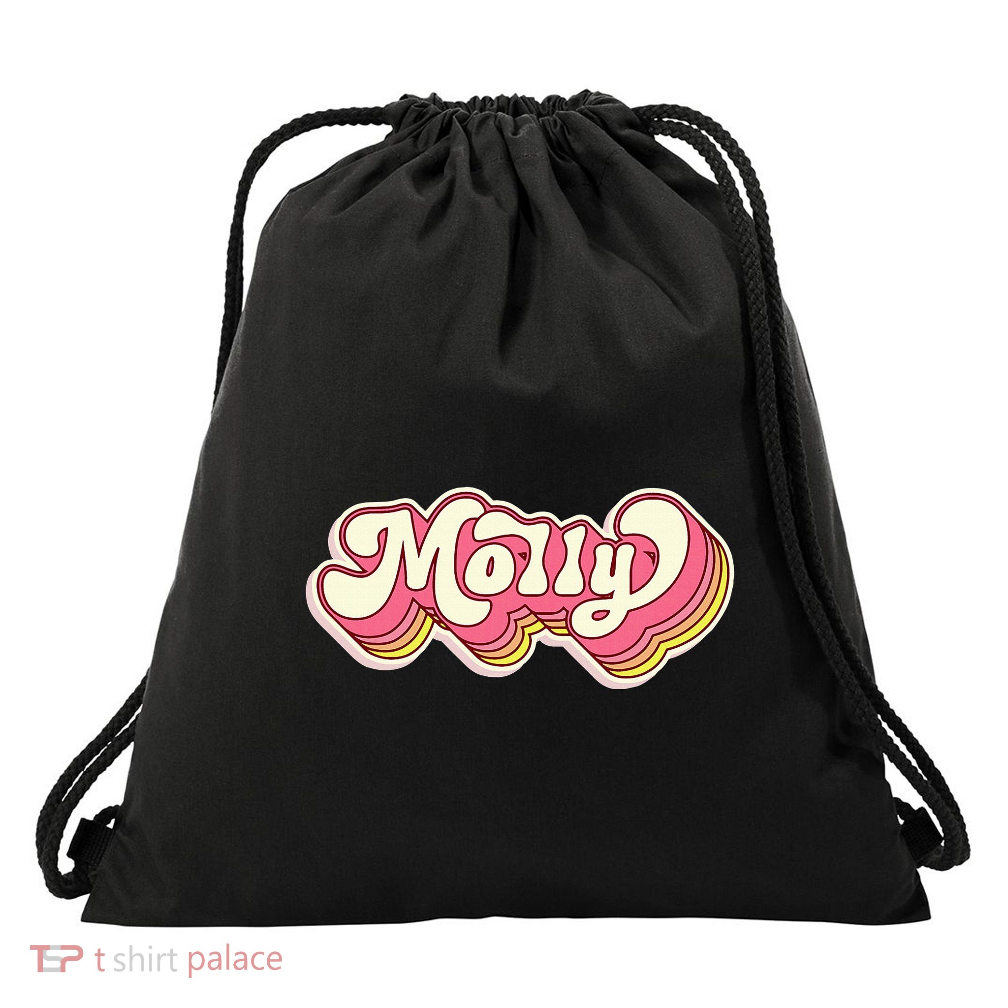 Molly Name Personalized First Name Surname Drawstring Bag