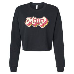 Molly Name Personalized First Name Surname Cropped Pullover Crew