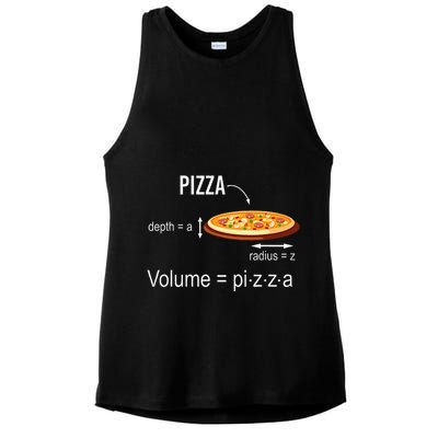 Maths Nerd Pizza Lovers Volume Formula Geek Math Teacher Ladies PosiCharge Tri-Blend Wicking Tank