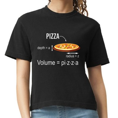 Maths Nerd Pizza Lovers Volume Formula Geek Math Teacher Comfort Colors Boxy T-Shirt
