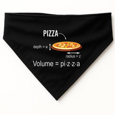 Maths Nerd Pizza Lovers Volume Formula Geek Math Teacher USA-Made Doggie Bandana