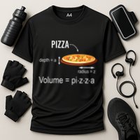 Maths Nerd Pizza Lovers Volume Formula Geek Math Teacher Performance Shirt