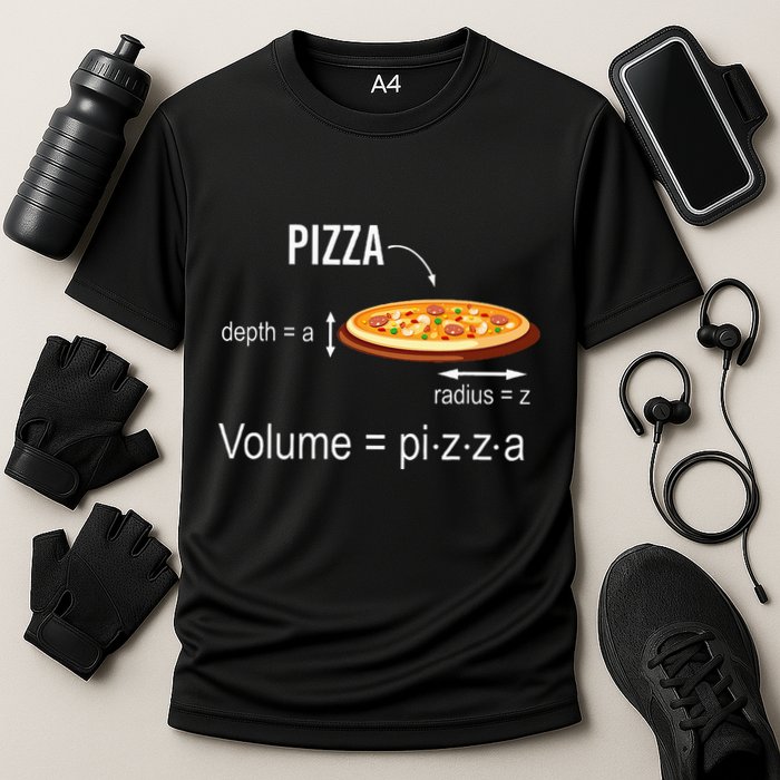 Maths Nerd Pizza Lovers Volume Formula Geek Math Teacher Performance Shirt