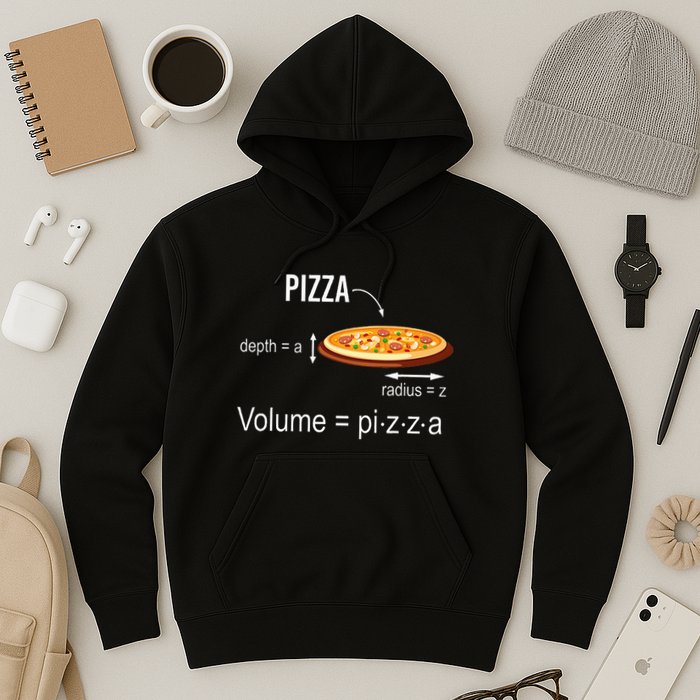 Maths Nerd Pizza Lovers Volume Formula Geek Math Teacher Hoodie