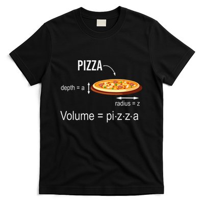 Maths Nerd Pizza Lovers Volume Formula Geek Math Teacher T-Shirt