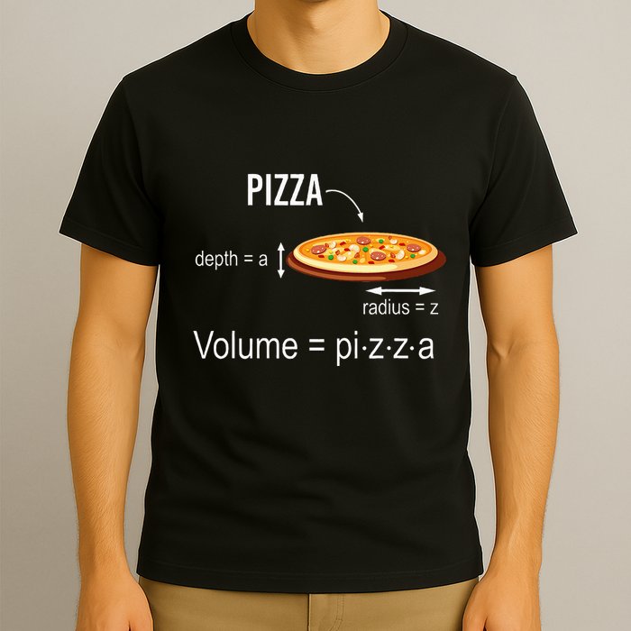 Maths Nerd Pizza Lovers Volume Formula Geek Math Teacher T-Shirt