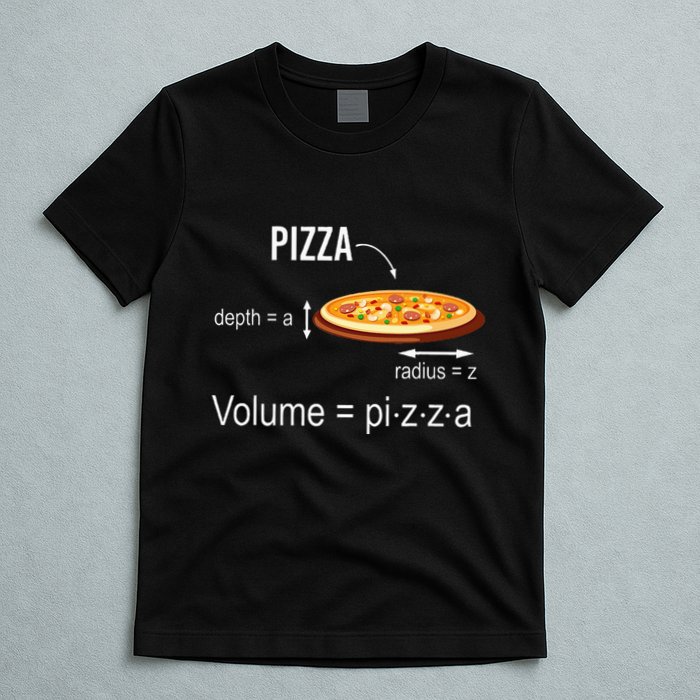 Maths Nerd Pizza Lovers Volume Formula Geek Math Teacher T-Shirt