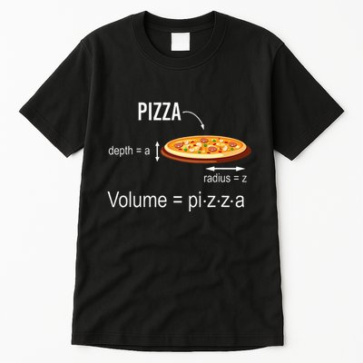 Maths Nerd Pizza Lovers Volume Formula Geek Math Teacher Tall T-Shirt