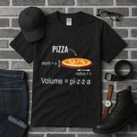 Maths Nerd Pizza Lovers Volume Formula Geek Math Teacher Tall T-Shirt