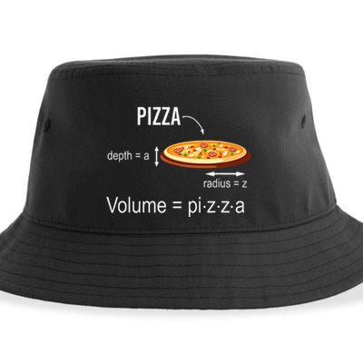 Maths Nerd Pizza Lovers Volume Formula Geek Math Teacher Sustainable Bucket Hat