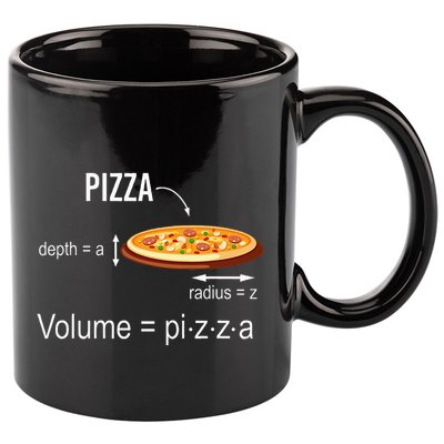 Maths Nerd Pizza Lovers Volume Formula Geek Math Teacher 11oz C Handle Ceramic Mug