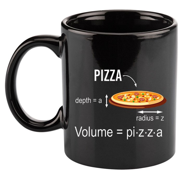 Maths Nerd Pizza Lovers Volume Formula Geek Math Teacher 11oz C Handle Ceramic Mug