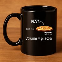 Maths Nerd Pizza Lovers Volume Formula Geek Math Teacher 11oz C Handle Ceramic Mug